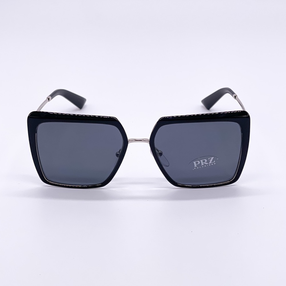 NEW PRADA PR58WS 1AB5Z1 POLARIZED WOMEN’S SUNGLASSES PRADA PR 58WS BLACK EYEWEAR - Picture 3 of 14